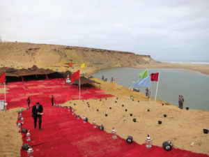 The private compound of King Mohammed VI of Morocco in Tan Tan visited by Bob Hemm on an expedition. 