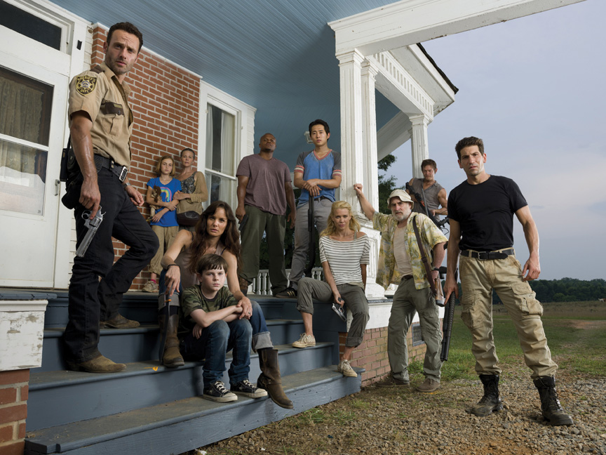 Season 2 cast of The Walking Dead (Photo by Matthew Welch/AMC) Melissa McBride The Walking Dead