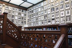 The wall of Explorer’s Club presidents graces the second floor landing.